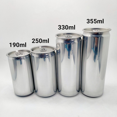 Latte di bevanda vuote esili della soda da 330 ml Logo Aluminum Soft Drinks Cans su ordinazione