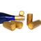 La bottiglia di vino termorestringibile del PVC intappiula il colore dell'oro di altezza di 65mm